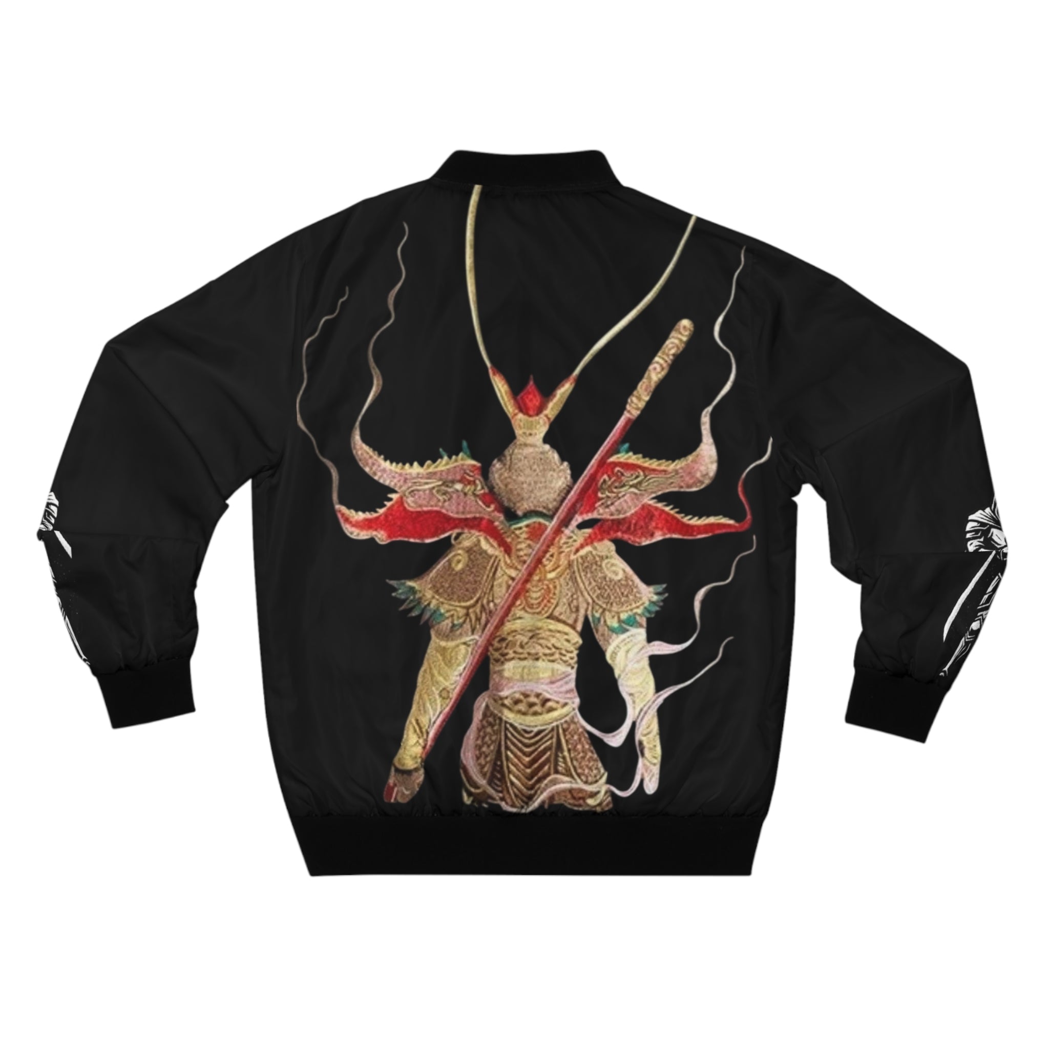 Progress Bomber Jacket — Mythic Warrior Graphic Men’s Bomber