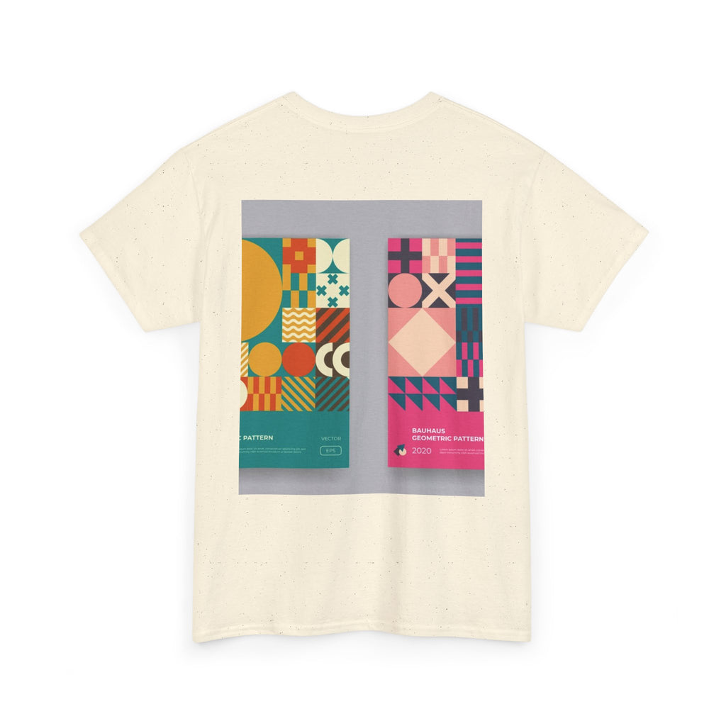 Geometric Pattern Tee — Modern Colorblock Graphic T-Shirt (Print Aura)