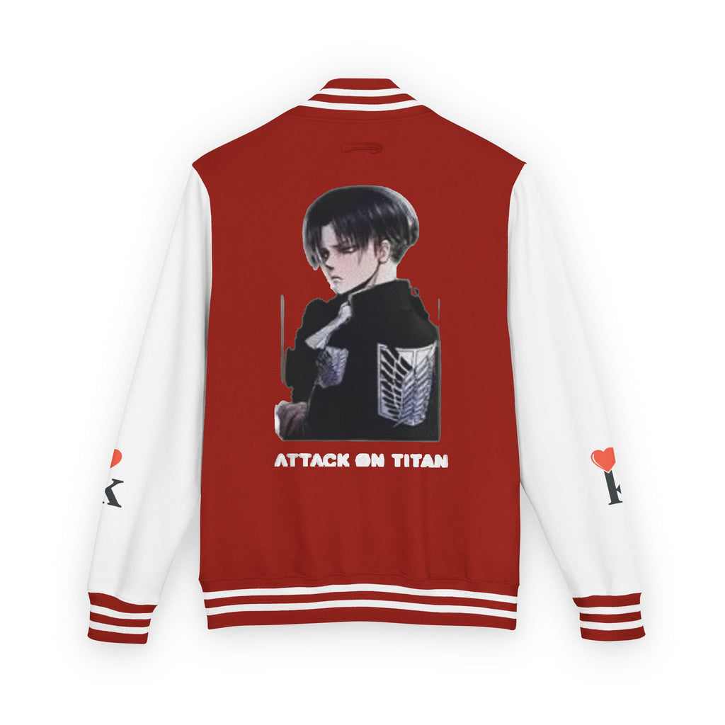 Attack on Titan Levi Varsity Jacket - Anime Letterman Jacket with Scout Regiment Emblem