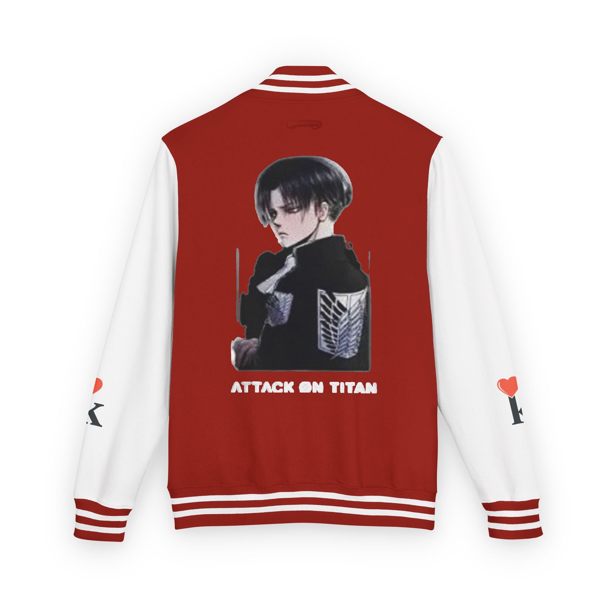 Attack on Titan Levi Varsity Jacket - Anime Letterman Jacket with Scout Regiment Emblem