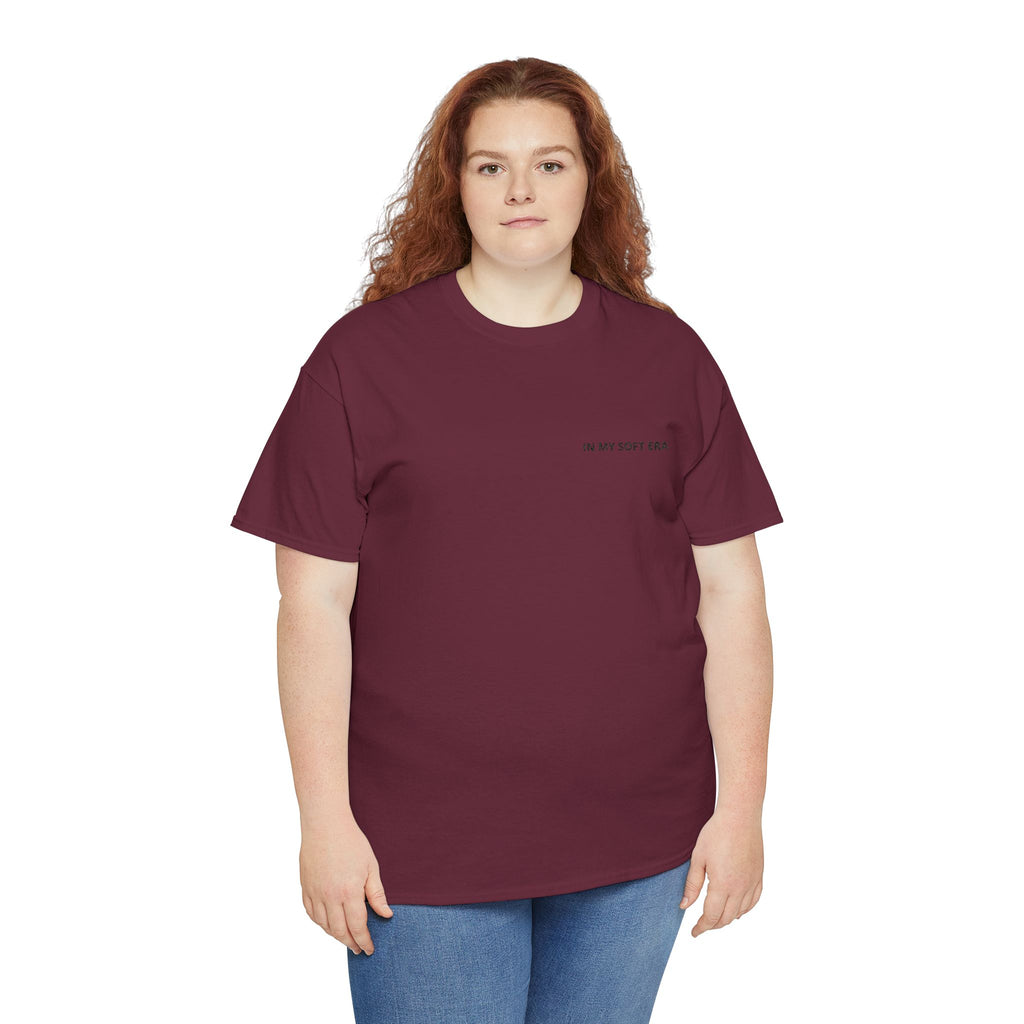 Minimal "In My Soft Era" Tee — Casual White Graphic T-Shirt