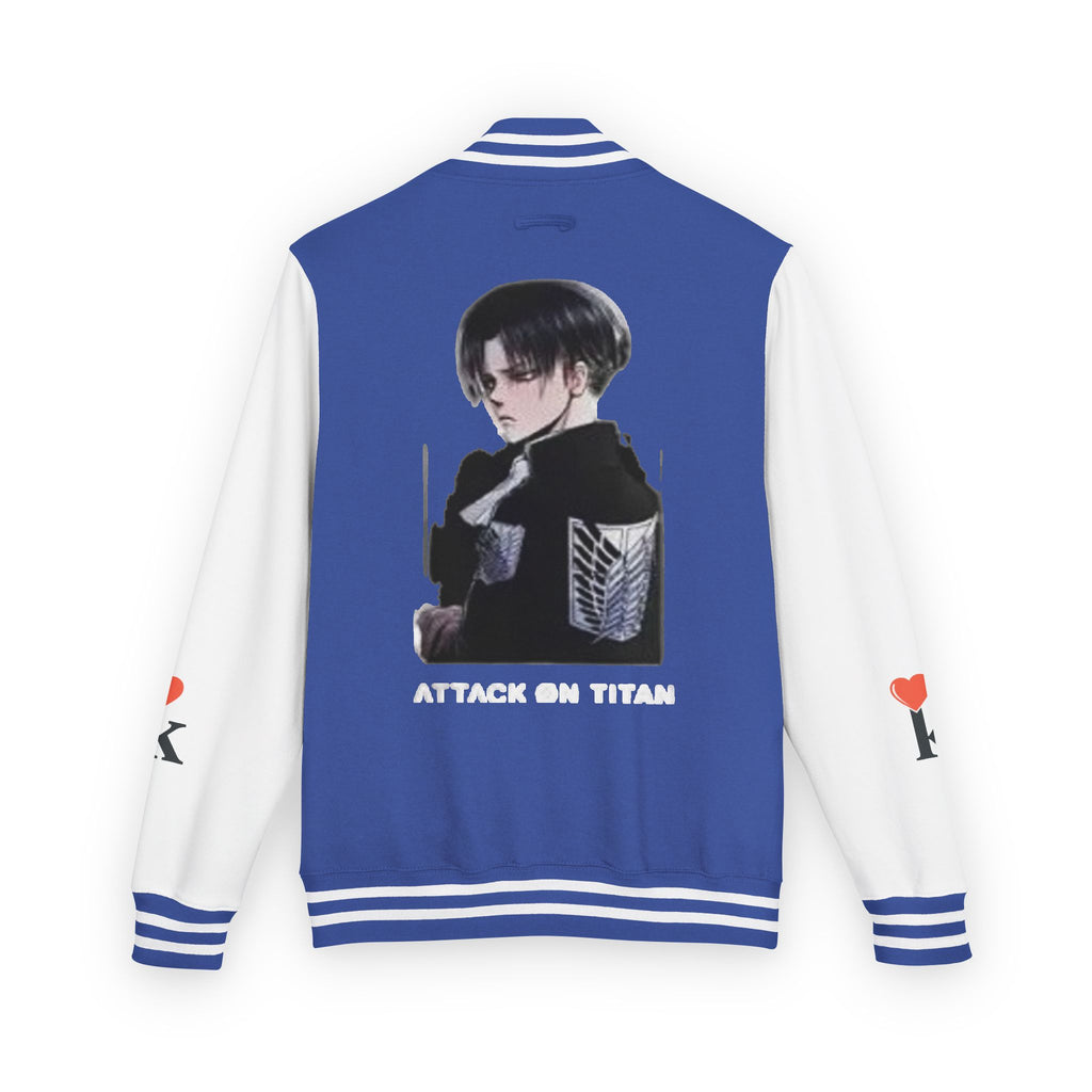 Attack on Titan Levi Varsity Jacket - Anime Letterman Jacket with Scout Regiment Emblem