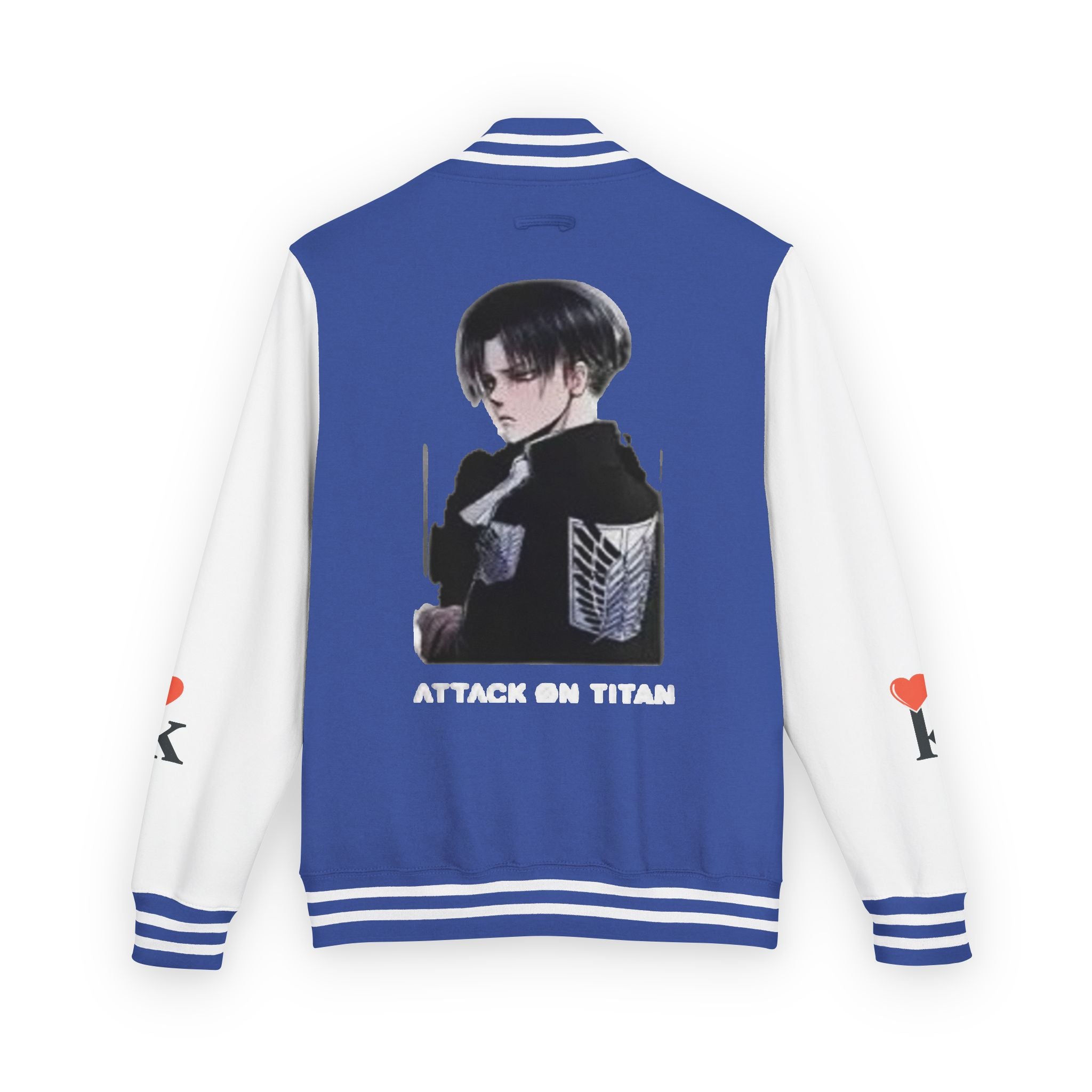 Attack on Titan Levi Varsity Jacket - Anime Letterman Jacket with Scout Regiment Emblem