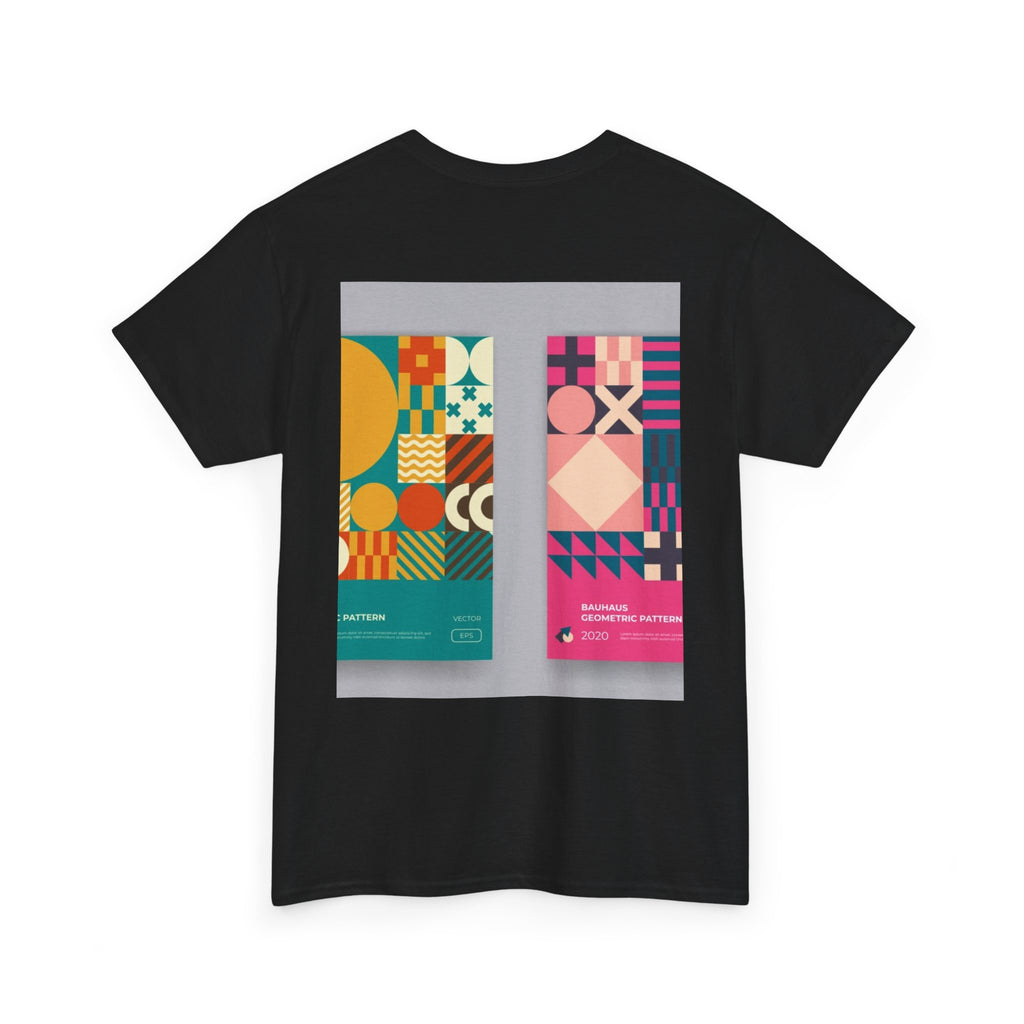 Geometric Pattern Tee — Modern Colorblock Graphic T-Shirt (Print Aura)