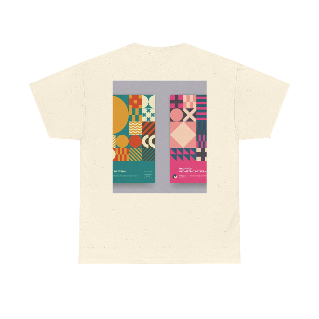 Geometric Pattern Tee — Modern Colorblock Graphic T-Shirt (Print Aura)