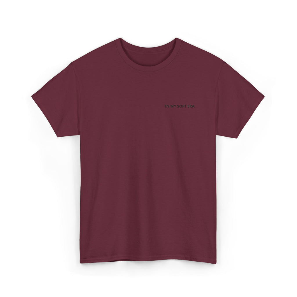Minimal "In My Soft Era" Tee — Casual White Graphic T-Shirt