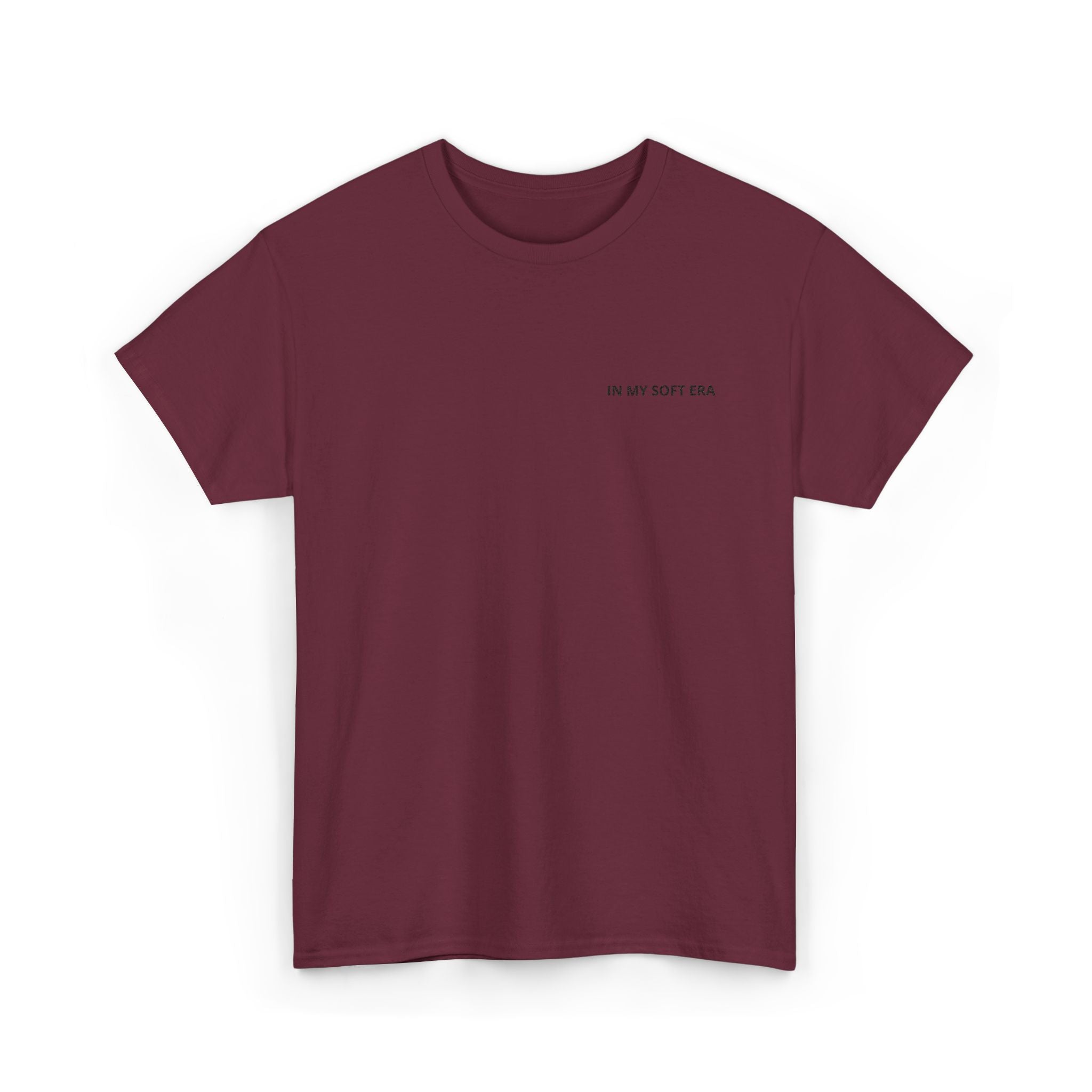 Minimal "In My Soft Era" Tee — Casual White Graphic T-Shirt