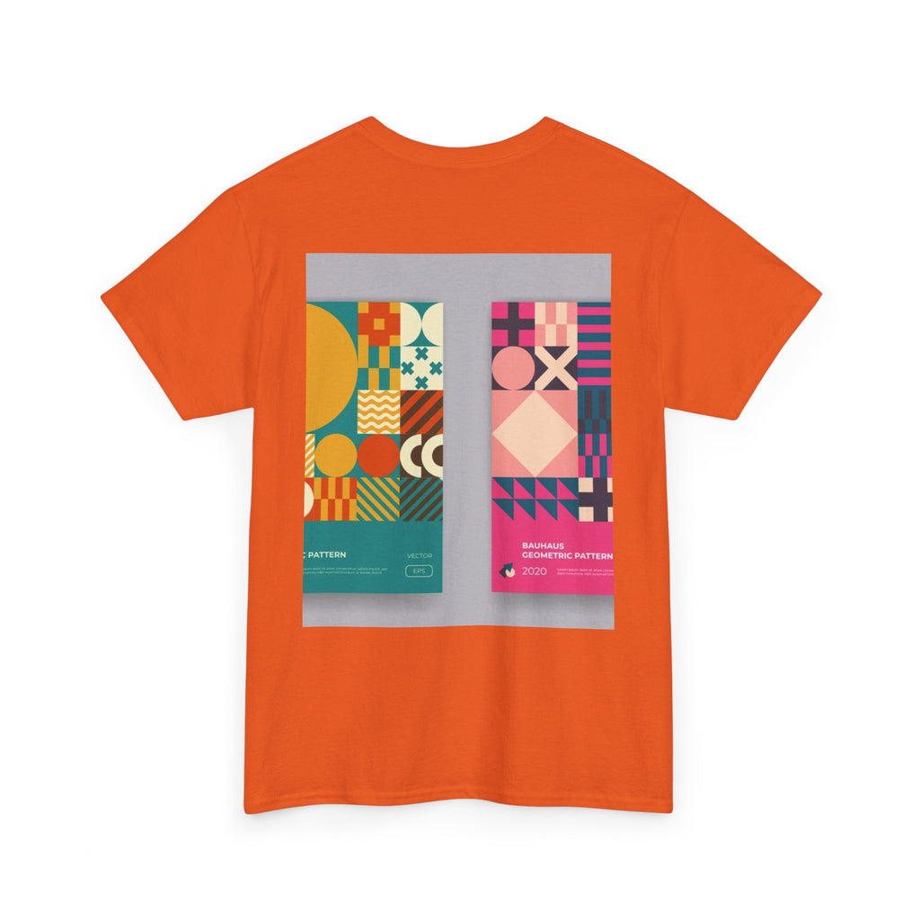 Geometric Pattern Tee — Modern Colorblock Graphic T-Shirt (Print Aura)