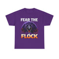 Fear the Flock Raven T-Shirt — Bold Gothic Graphic Tee