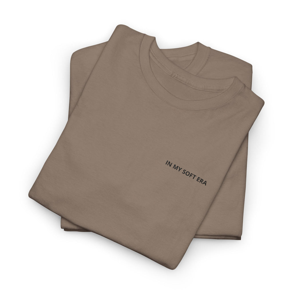 Minimal "In My Soft Era" Tee — Casual White Graphic T-Shirt