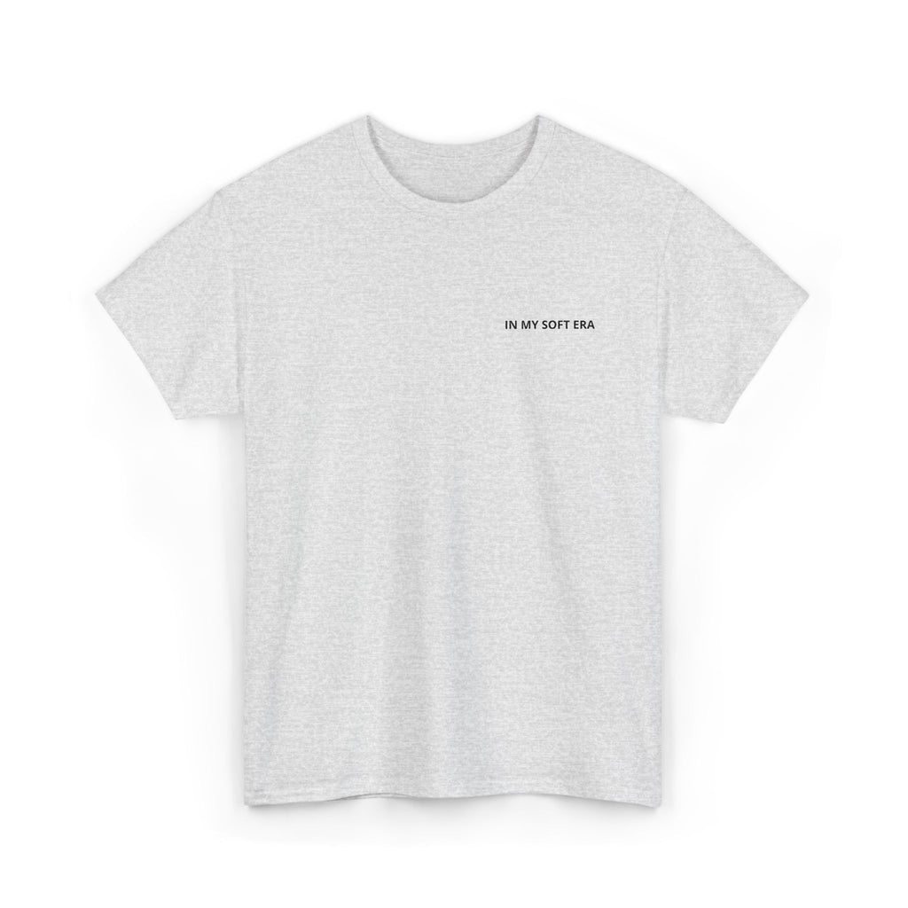 Minimal "In My Soft Era" Tee — Casual White Graphic T-Shirt