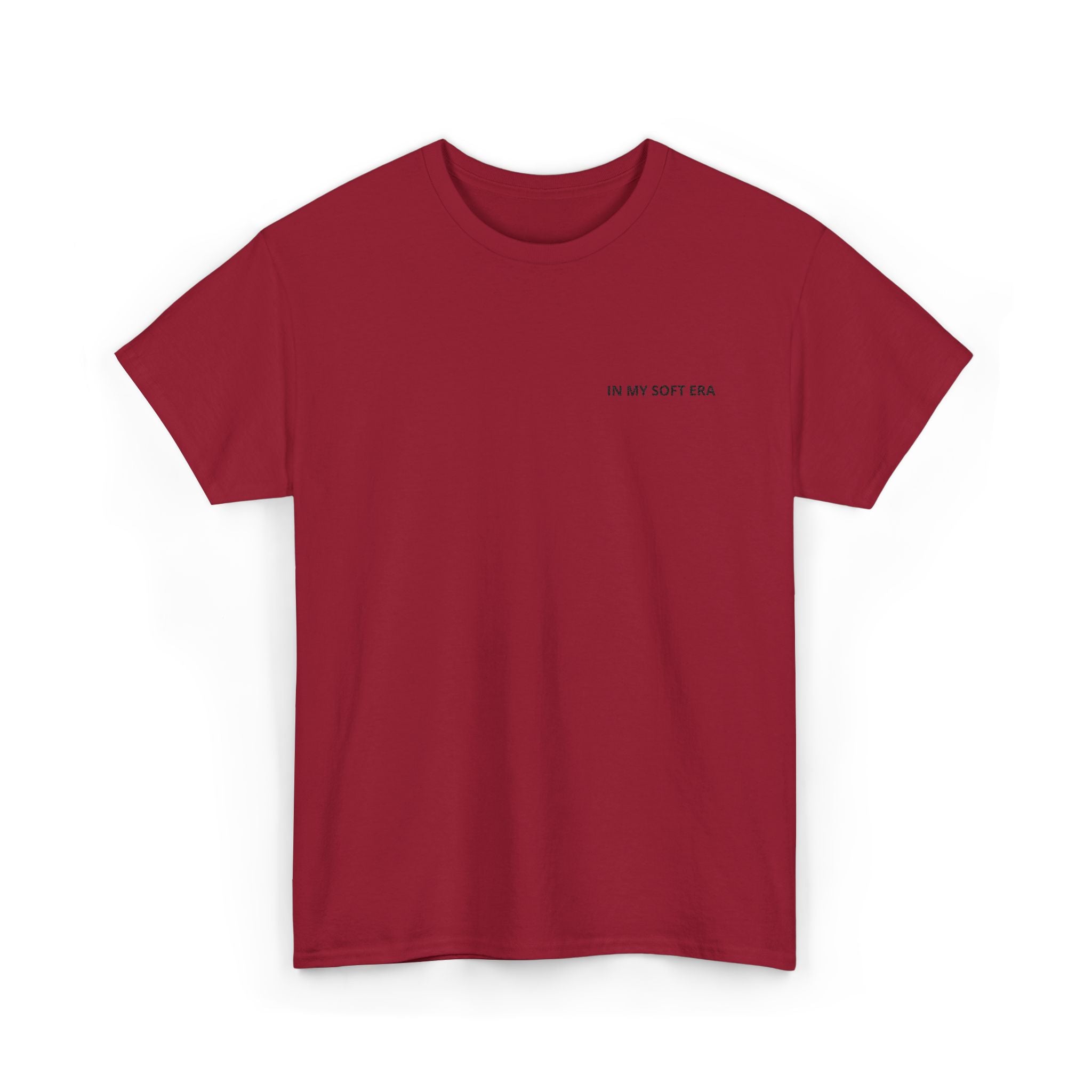 Minimal "In My Soft Era" Tee — Casual White Graphic T-Shirt