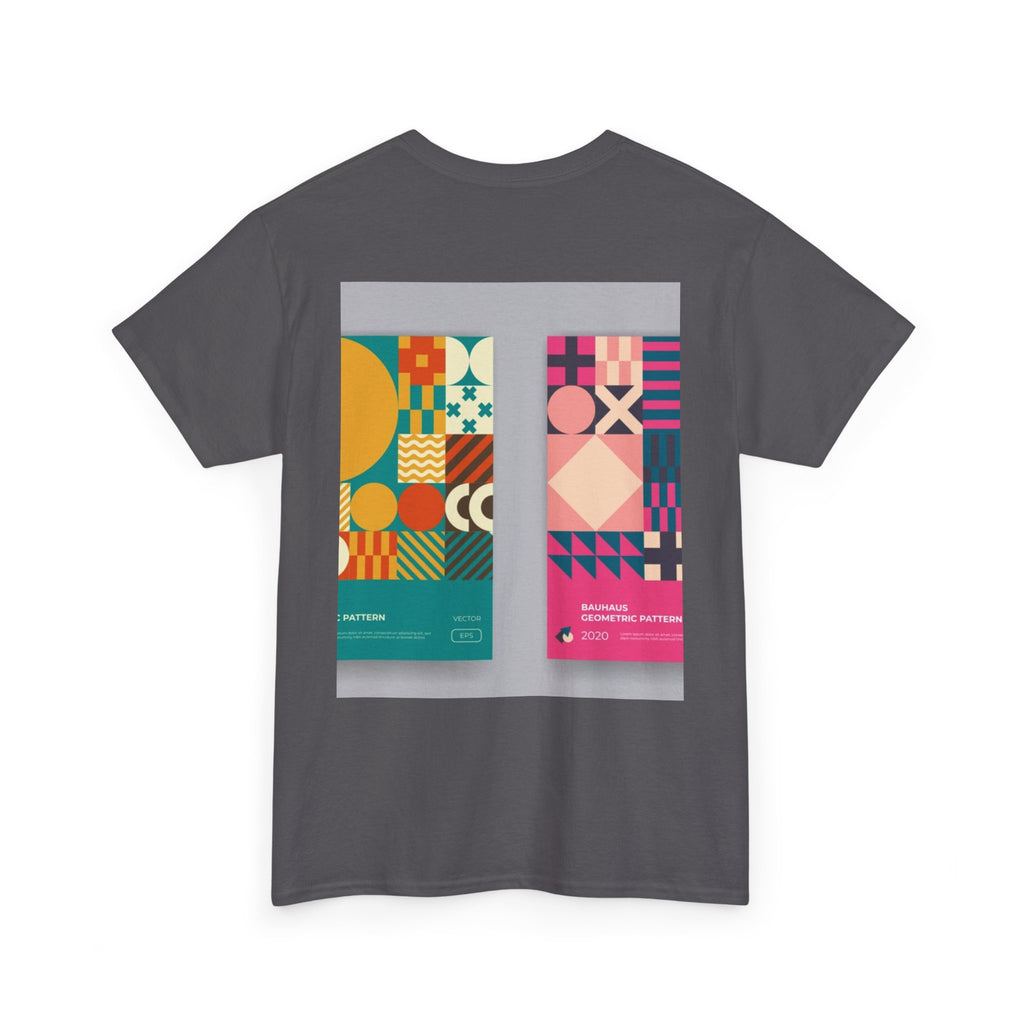 Geometric Pattern Tee — Modern Colorblock Graphic T-Shirt (Print Aura)