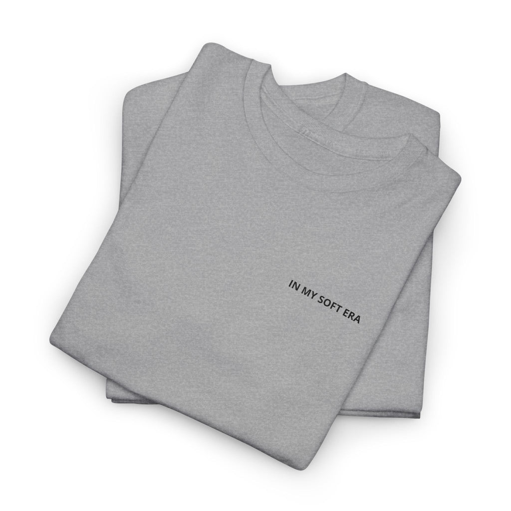 Minimal "In My Soft Era" Tee — Casual White Graphic T-Shirt