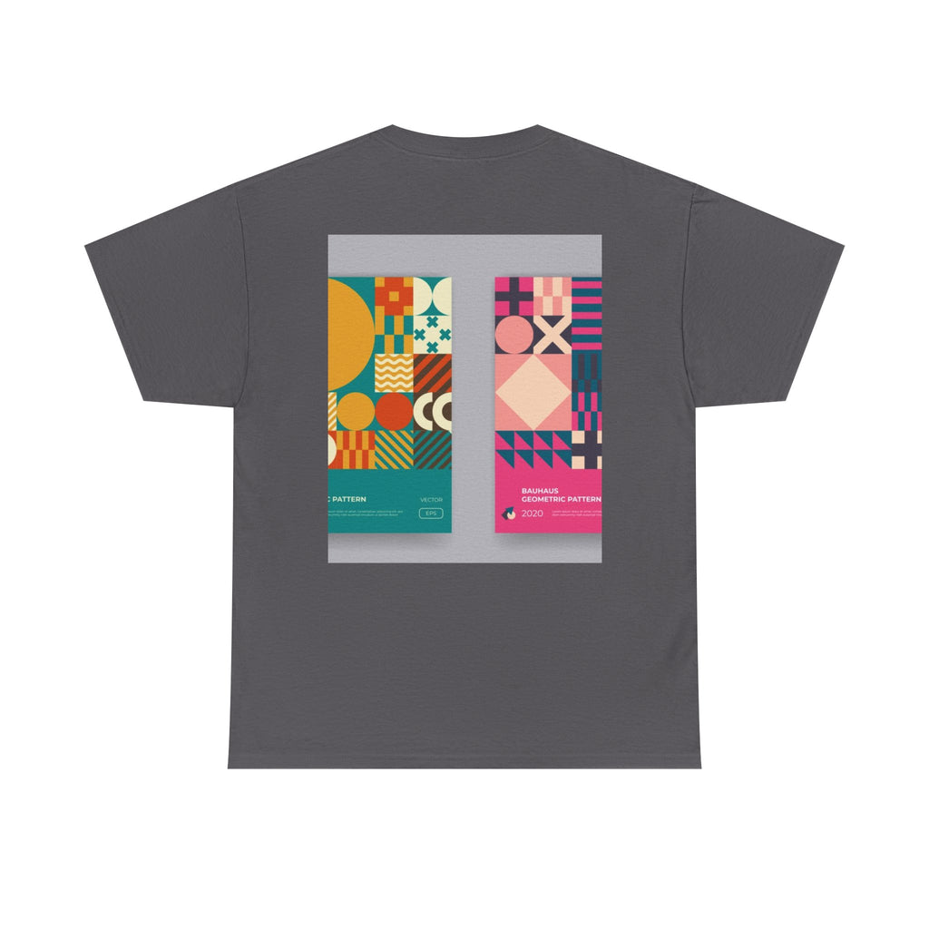 Geometric Pattern Tee — Modern Colorblock Graphic T-Shirt (Print Aura)