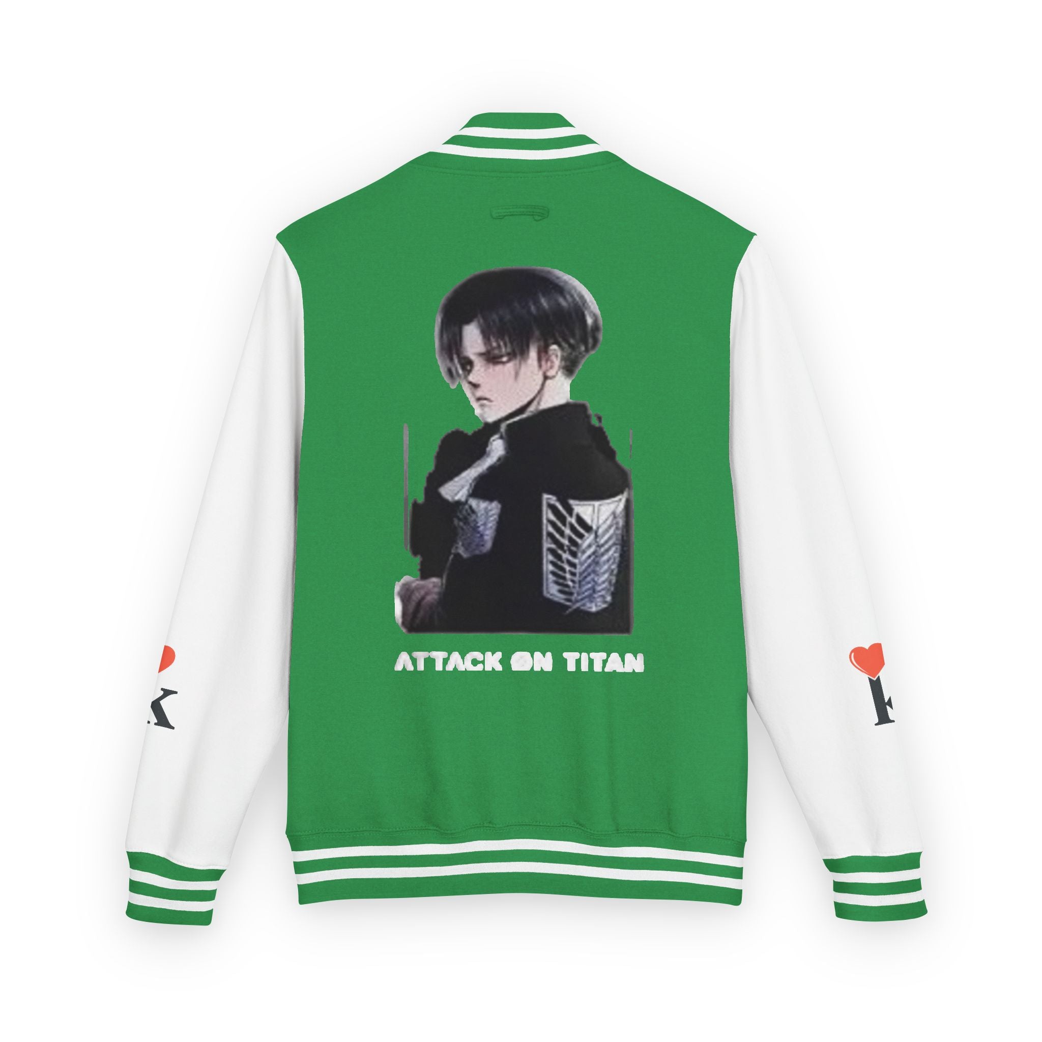Attack on Titan Levi Varsity Jacket - Anime Letterman Jacket with Scout Regiment Emblem