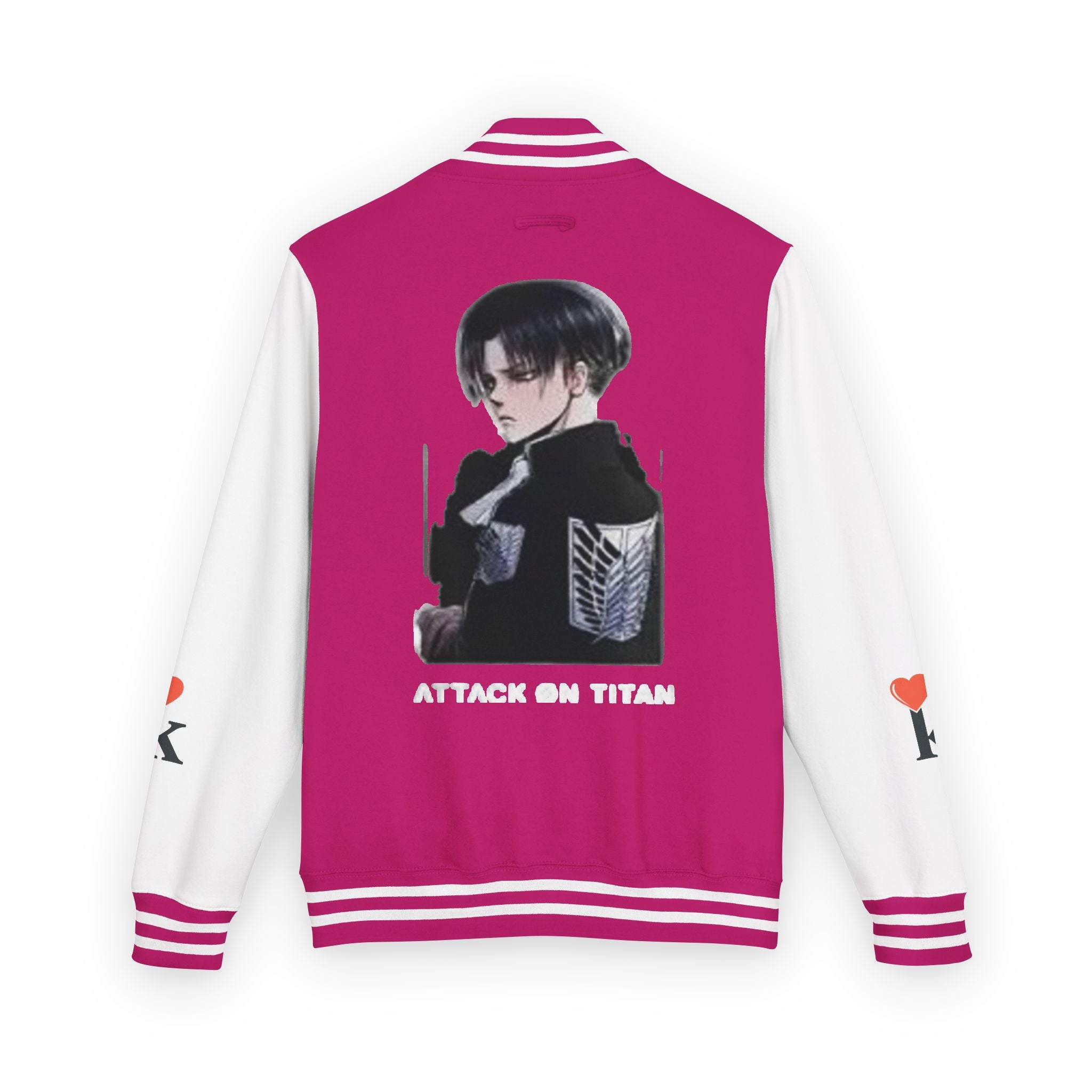 Attack on Titan Levi Varsity Jacket - Anime Letterman Jacket with Scout Regiment Emblem