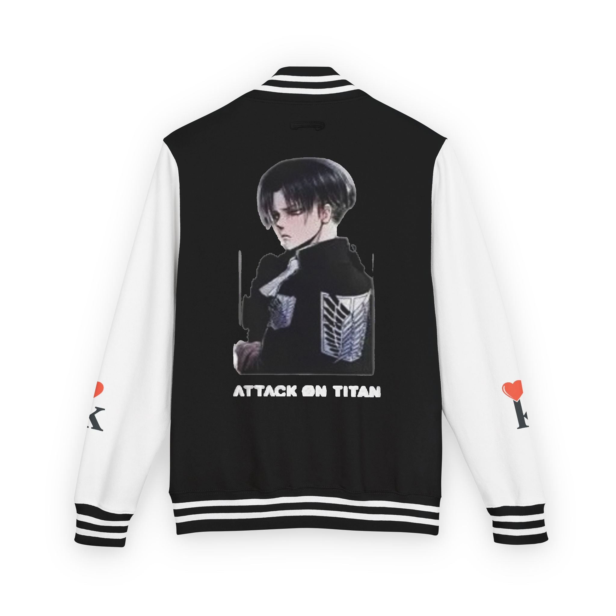 Attack on Titan Levi Varsity Jacket - Anime Letterman Jacket with Scout Regiment Emblem
