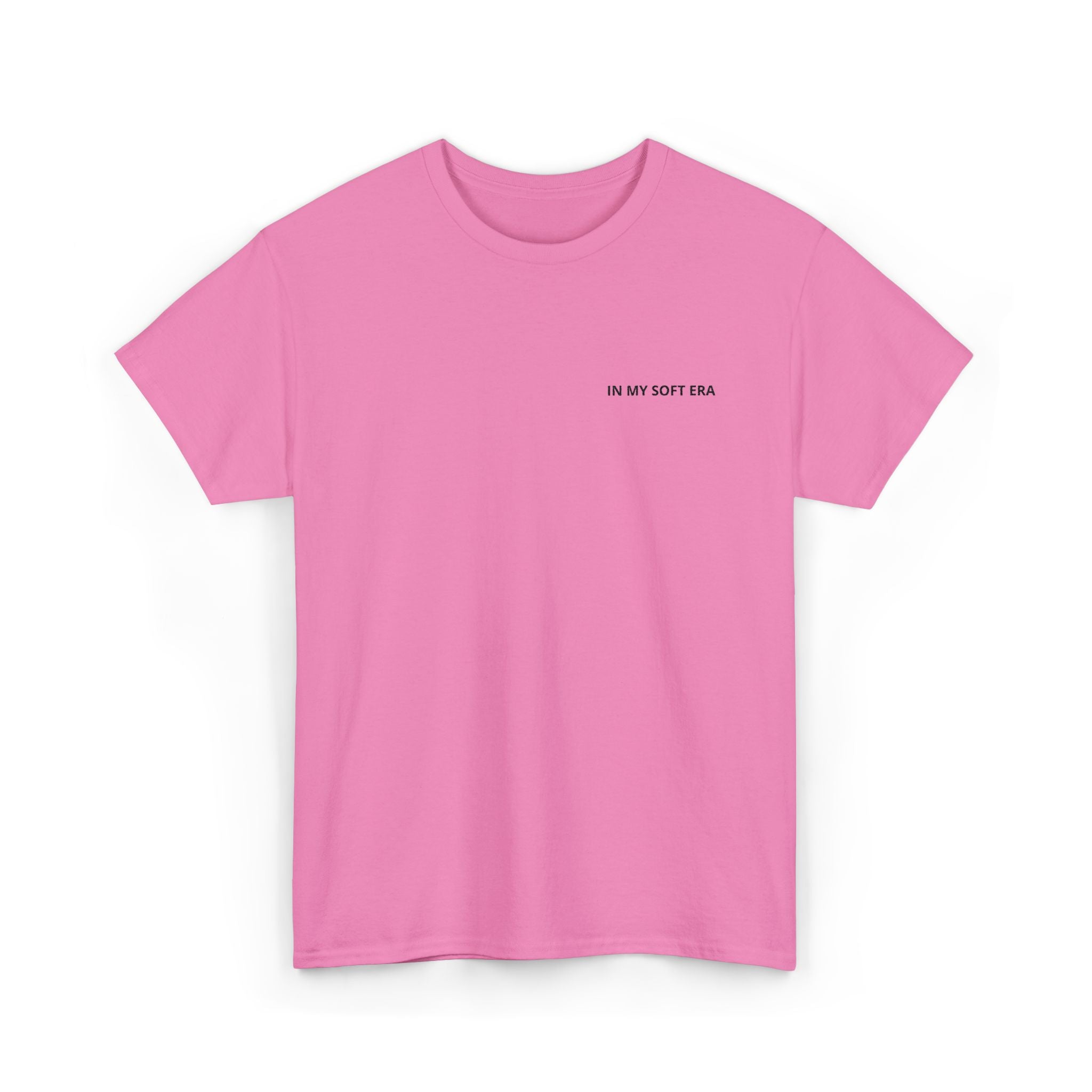 Minimal "In My Soft Era" Tee — Casual White Graphic T-Shirt
