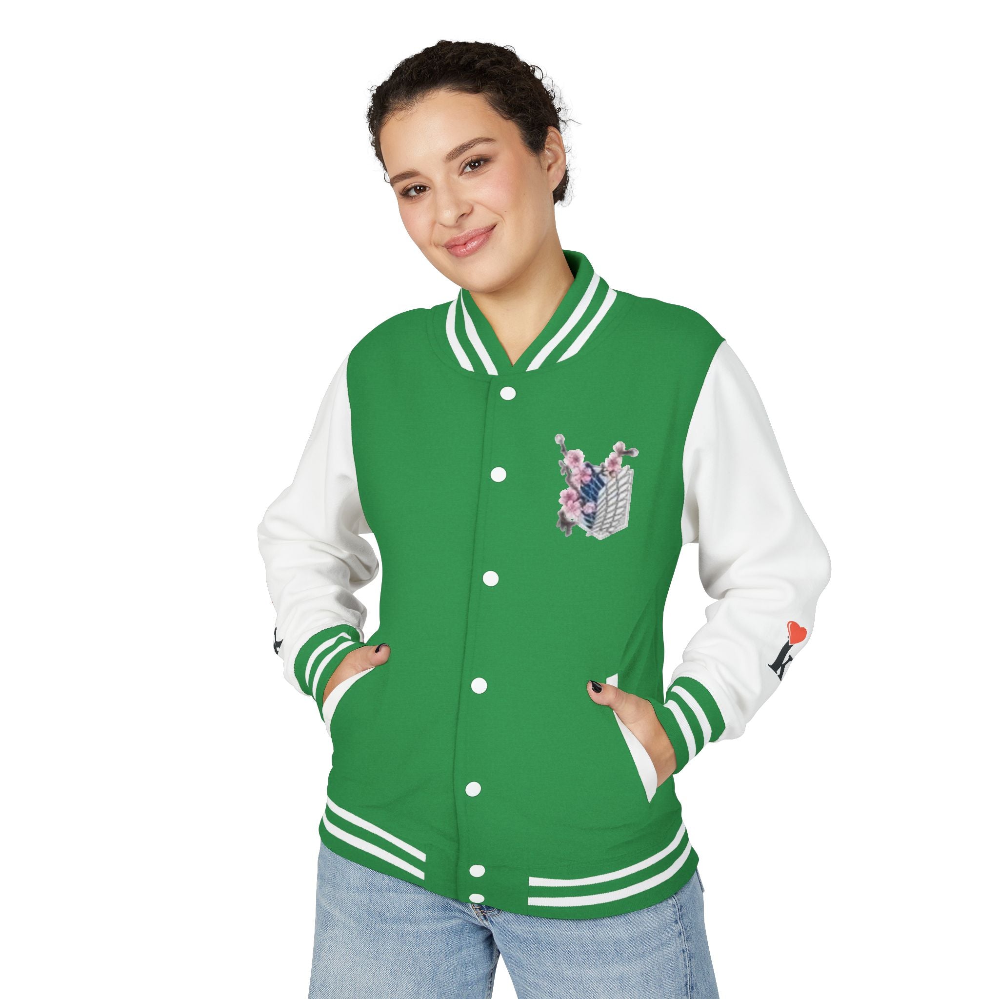 Attack on Titan Levi Varsity Jacket - Anime Letterman Jacket with Scout Regiment Emblem