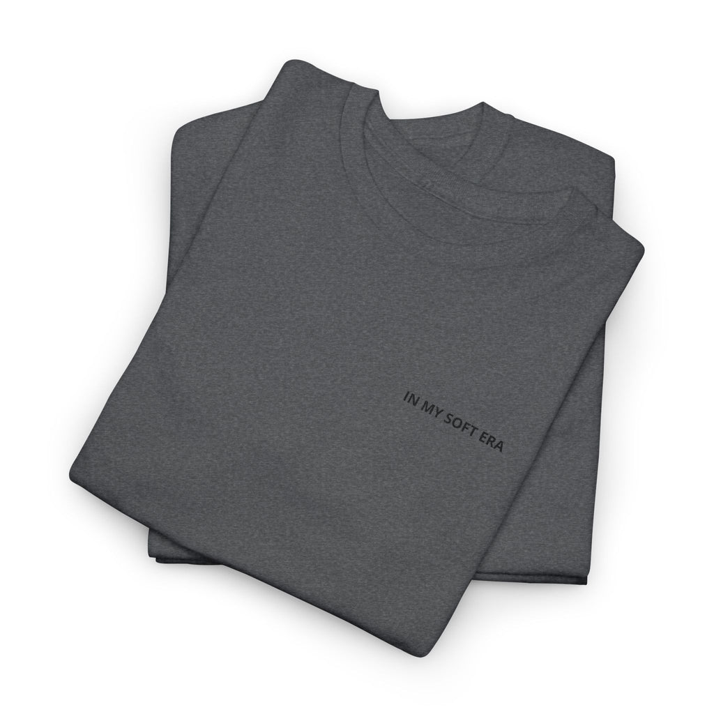 Minimal "In My Soft Era" Tee — Casual White Graphic T-Shirt