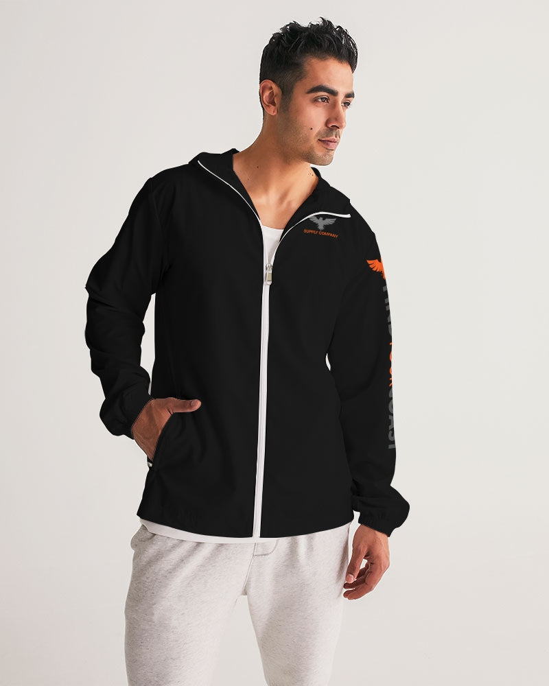 Men's FYC Supply Company High Seas Black Water Resistant Lightweight Windbreaker