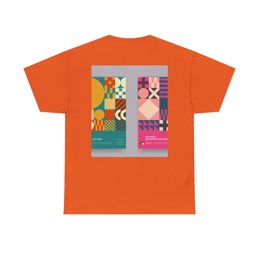 Geometric Pattern Tee — Modern Colorblock Graphic T-Shirt (Print Aura)