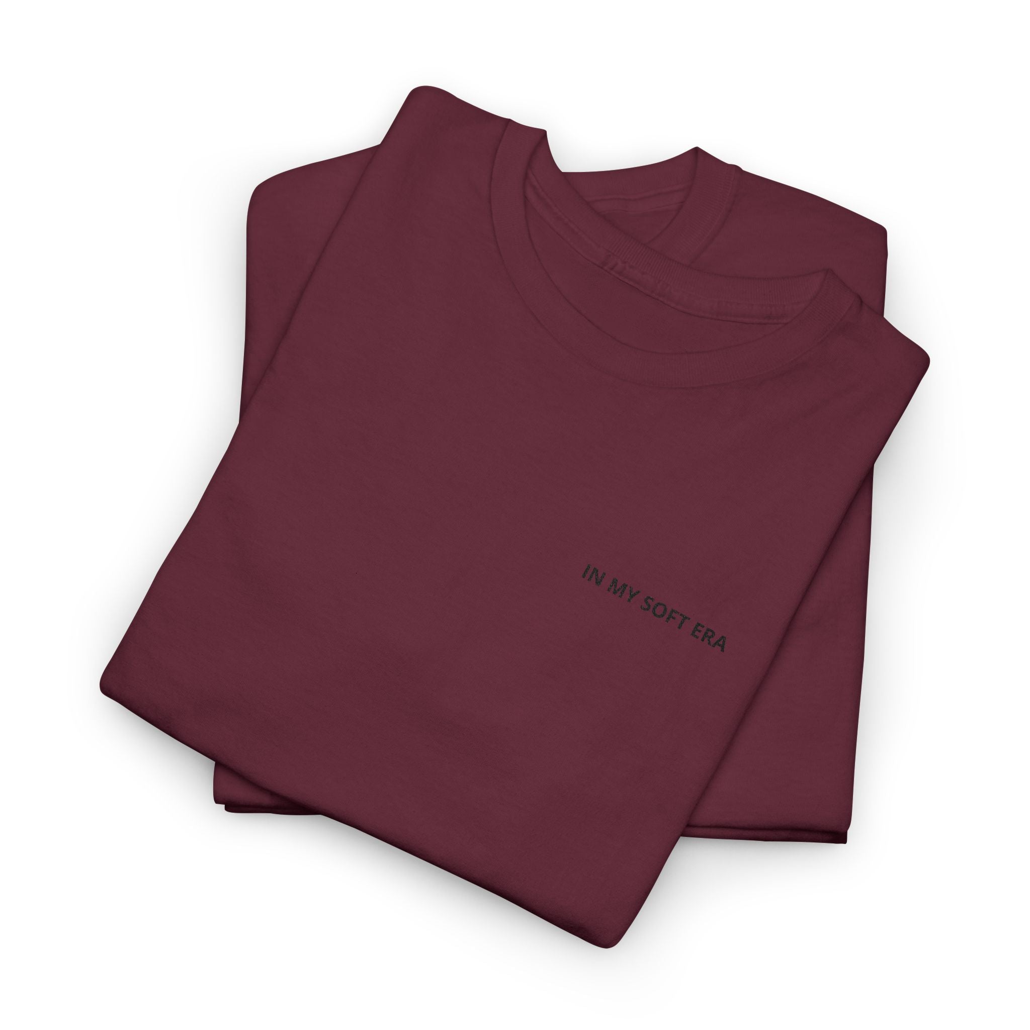 Minimal "In My Soft Era" Tee — Casual White Graphic T-Shirt