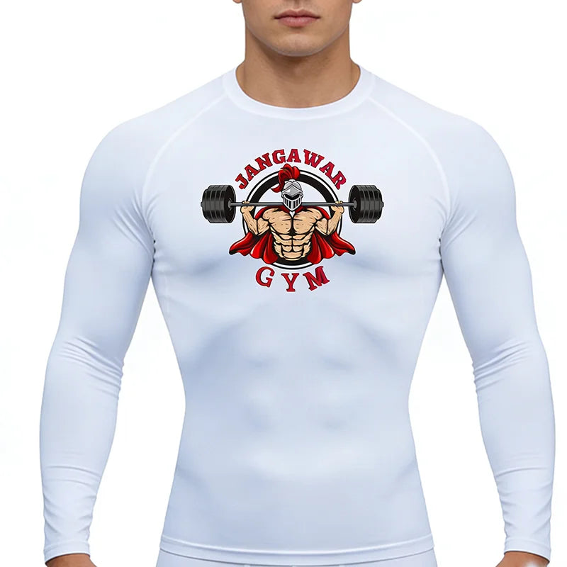 2025  New Slim Fit Fashionable Fitness Sportswear,  T-Shirt Pattern Top Tight Training Suit, Compressed Running Basketball Suit