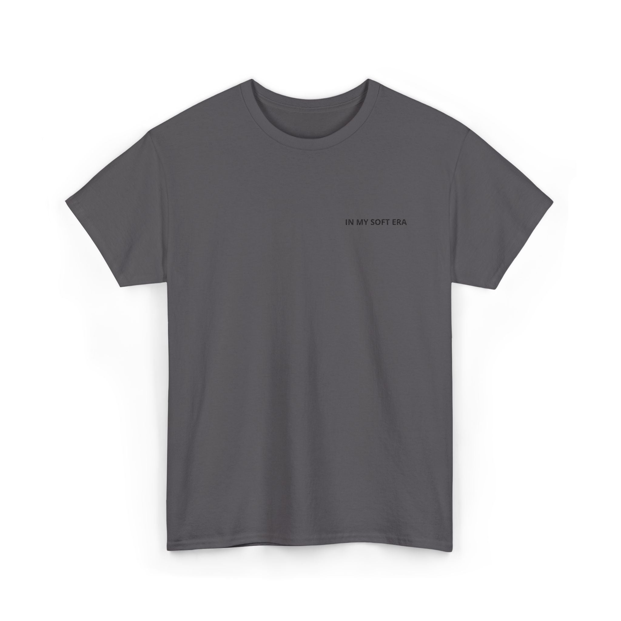 Minimal "In My Soft Era" Tee — Casual White Graphic T-Shirt