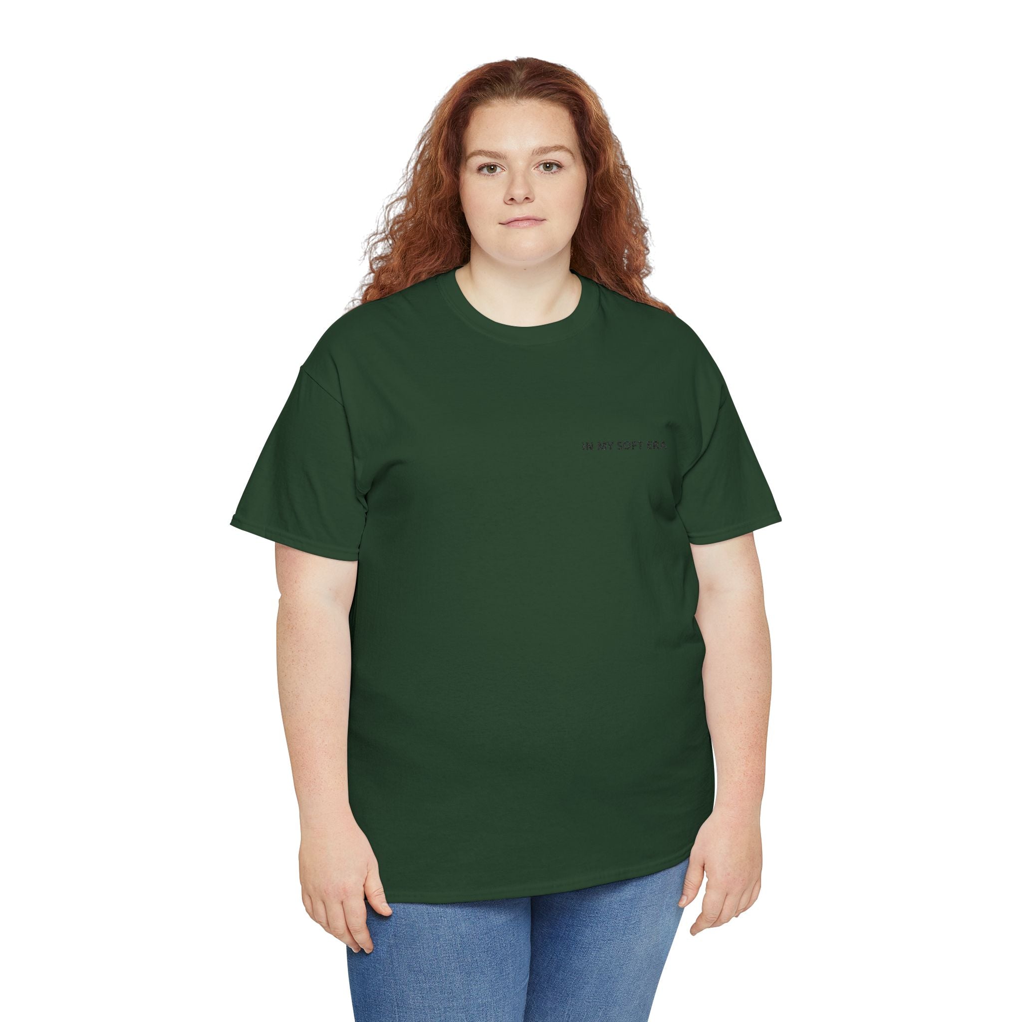 Minimal "In My Soft Era" Tee — Casual White Graphic T-Shirt