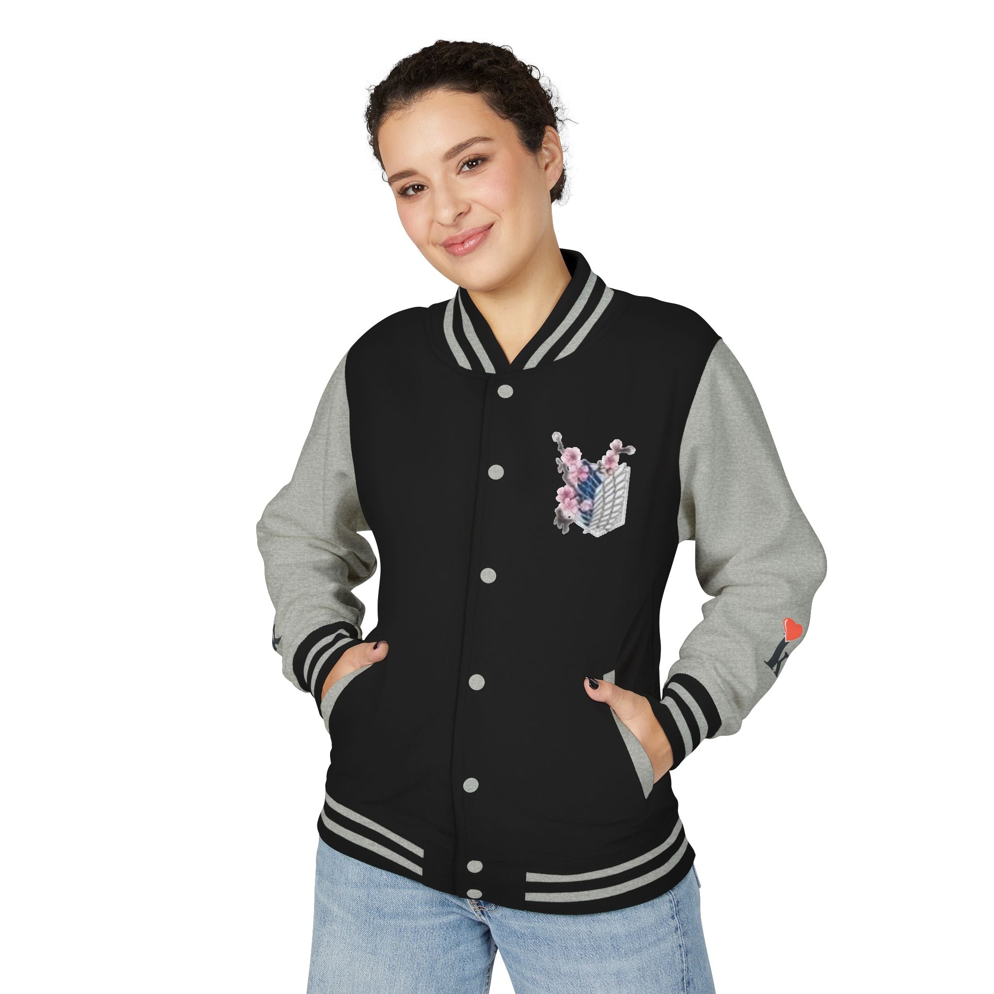 Attack on Titan Levi Varsity Jacket - Anime Letterman Jacket with Scout Regiment Emblem