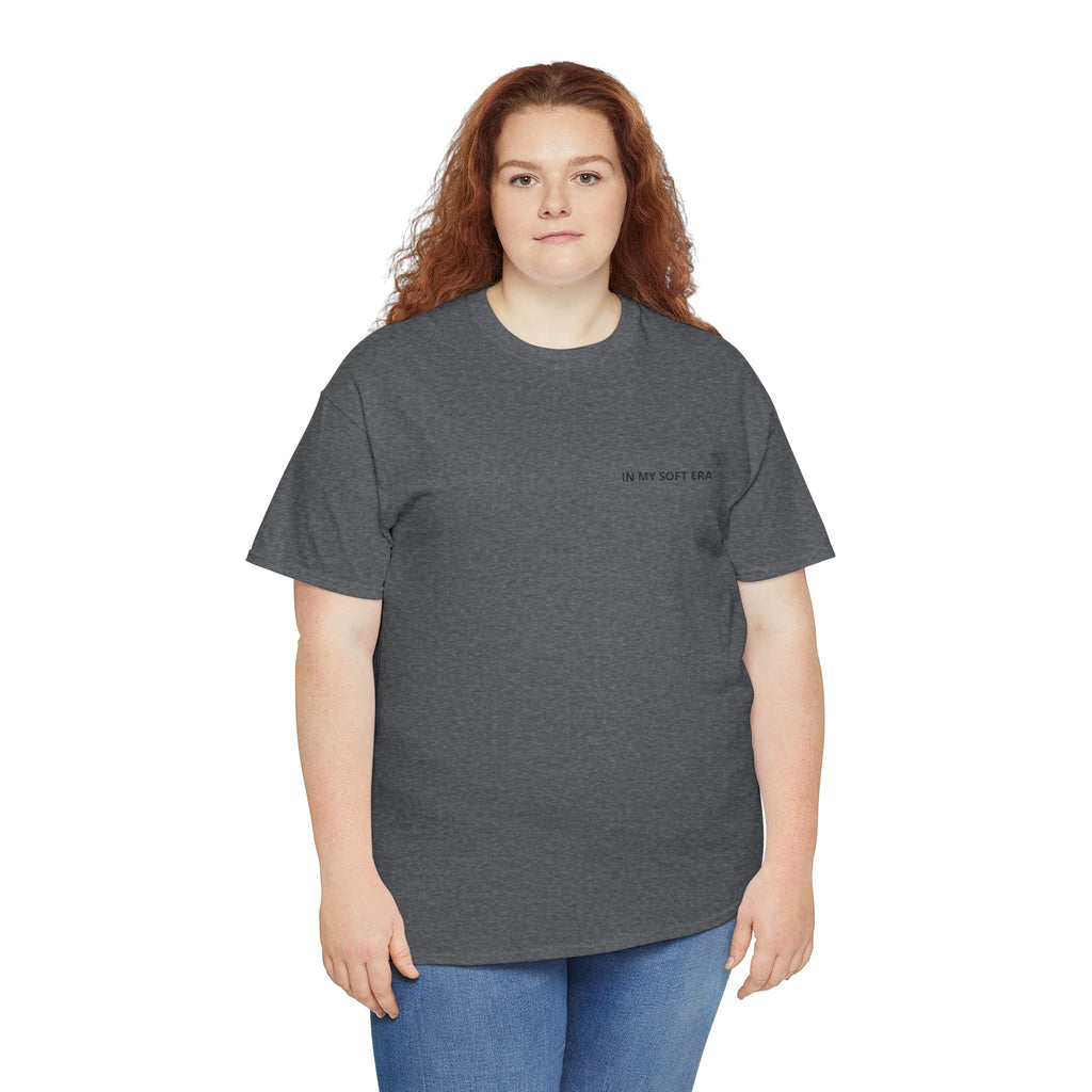 Minimal "In My Soft Era" Tee — Casual White Graphic T-Shirt