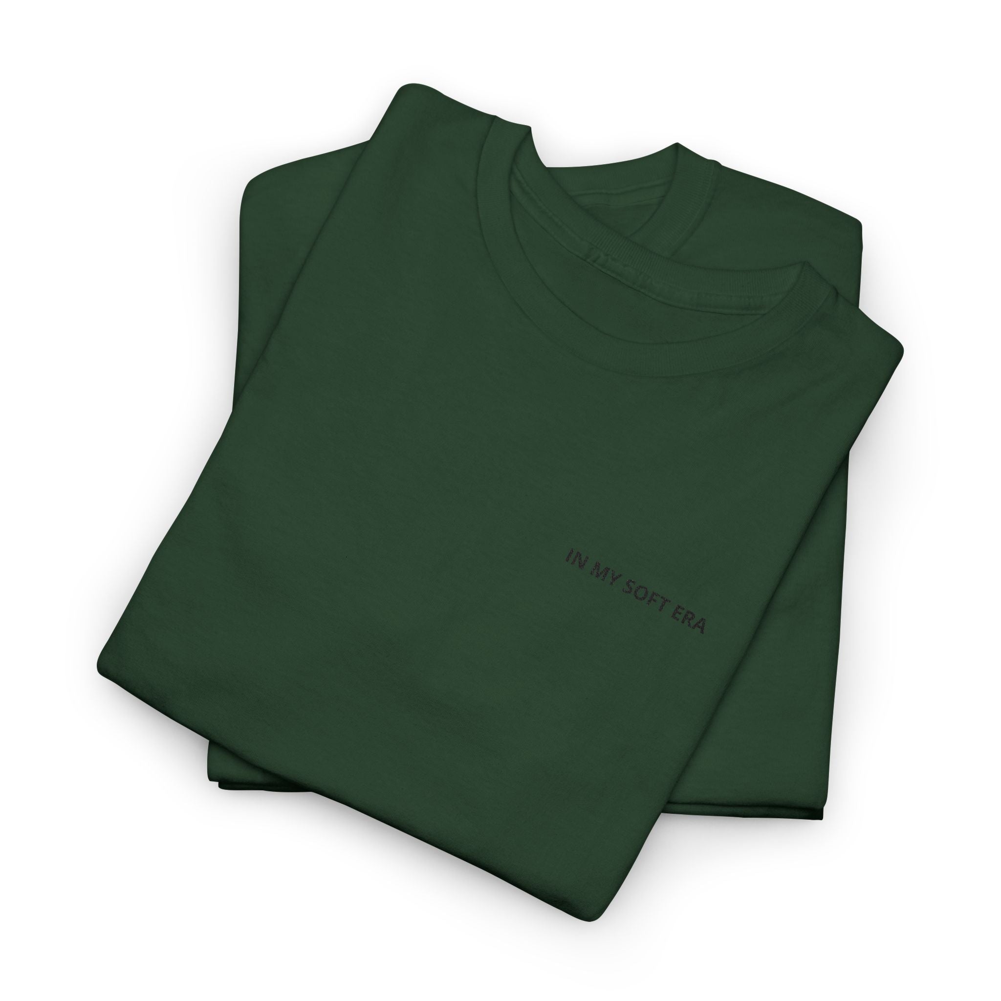Minimal "In My Soft Era" Tee — Casual White Graphic T-Shirt