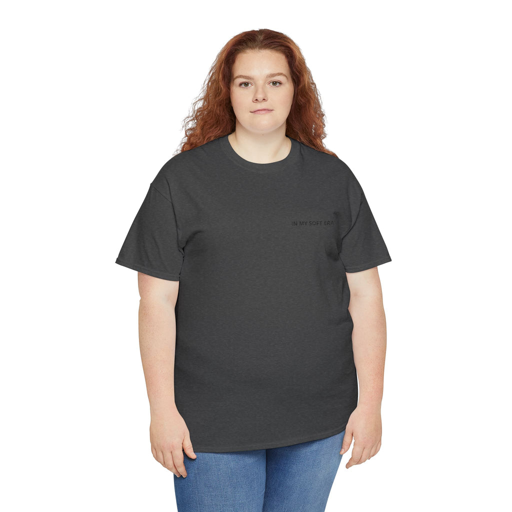 Minimal "In My Soft Era" Tee — Casual White Graphic T-Shirt