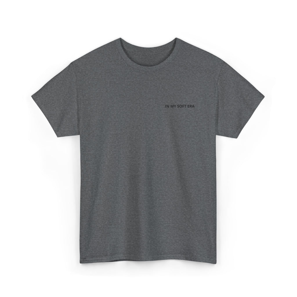 Minimal "In My Soft Era" Tee — Casual White Graphic T-Shirt