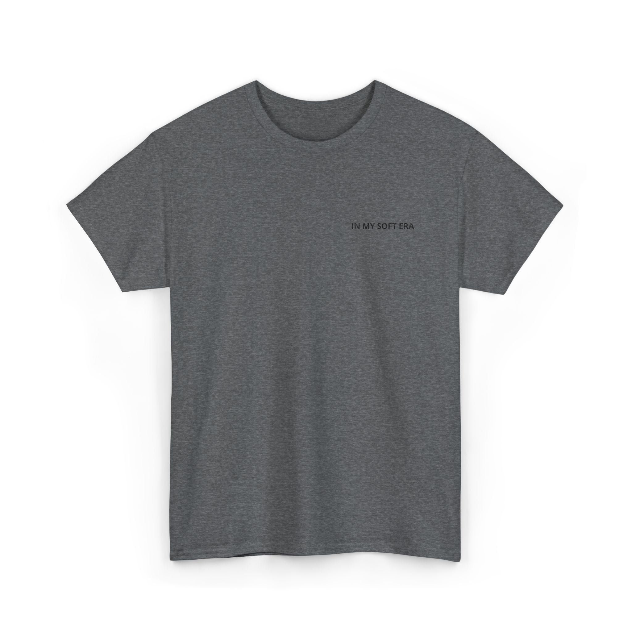 Minimal "In My Soft Era" Tee — Casual White Graphic T-Shirt