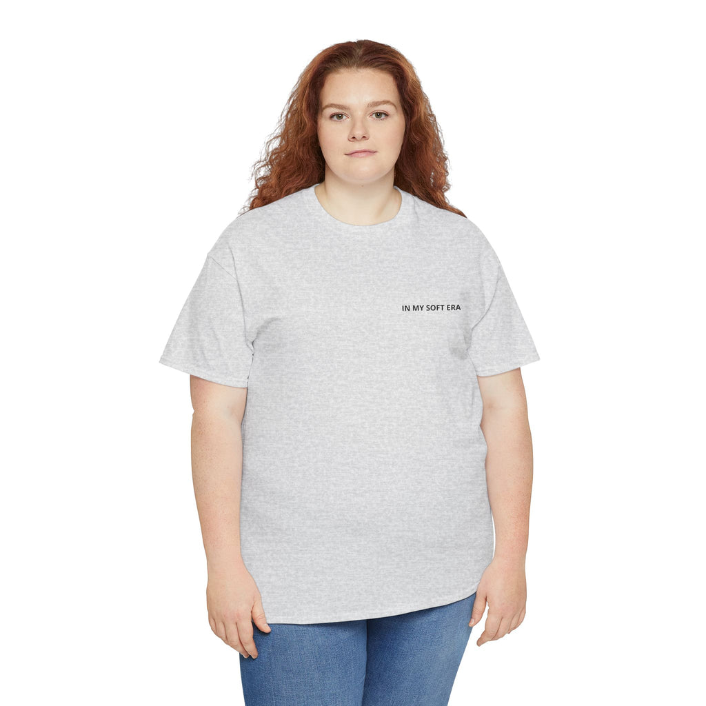 Minimal "In My Soft Era" Tee — Casual White Graphic T-Shirt