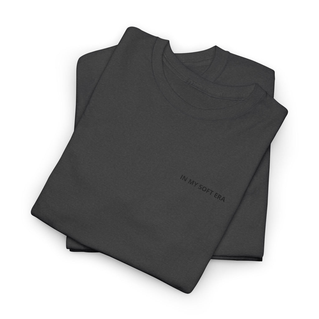 Minimal "In My Soft Era" Tee — Casual White Graphic T-Shirt