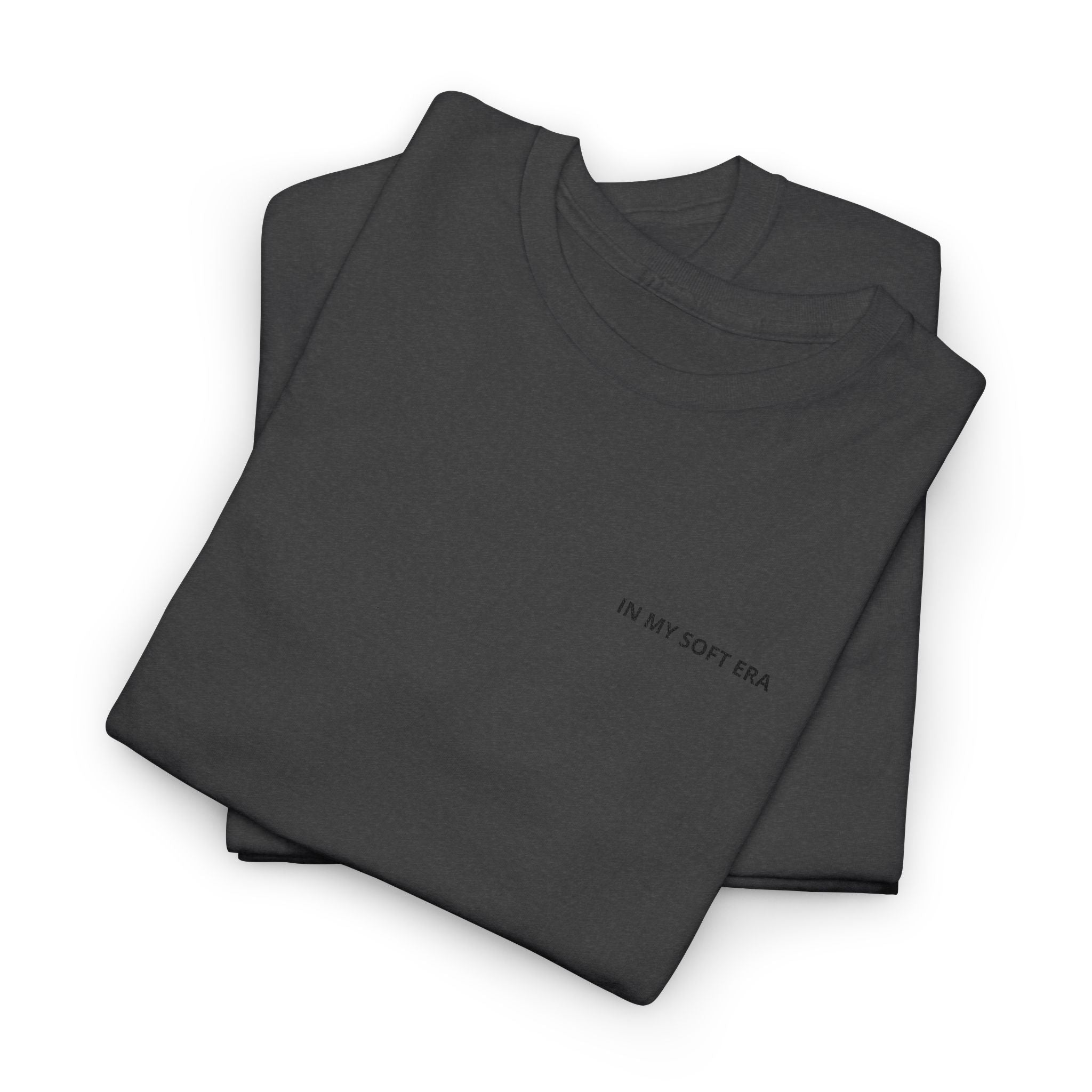 Minimal "In My Soft Era" Tee — Casual White Graphic T-Shirt