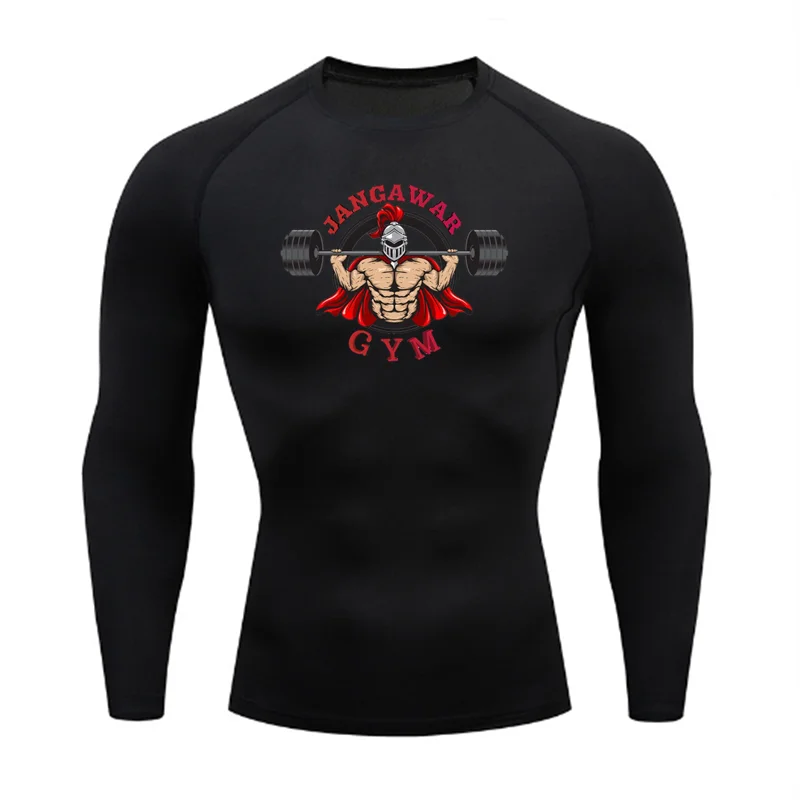2025  New Slim Fit Fashionable Fitness Sportswear,  T-Shirt Pattern Top Tight Training Suit, Compressed Running Basketball Suit