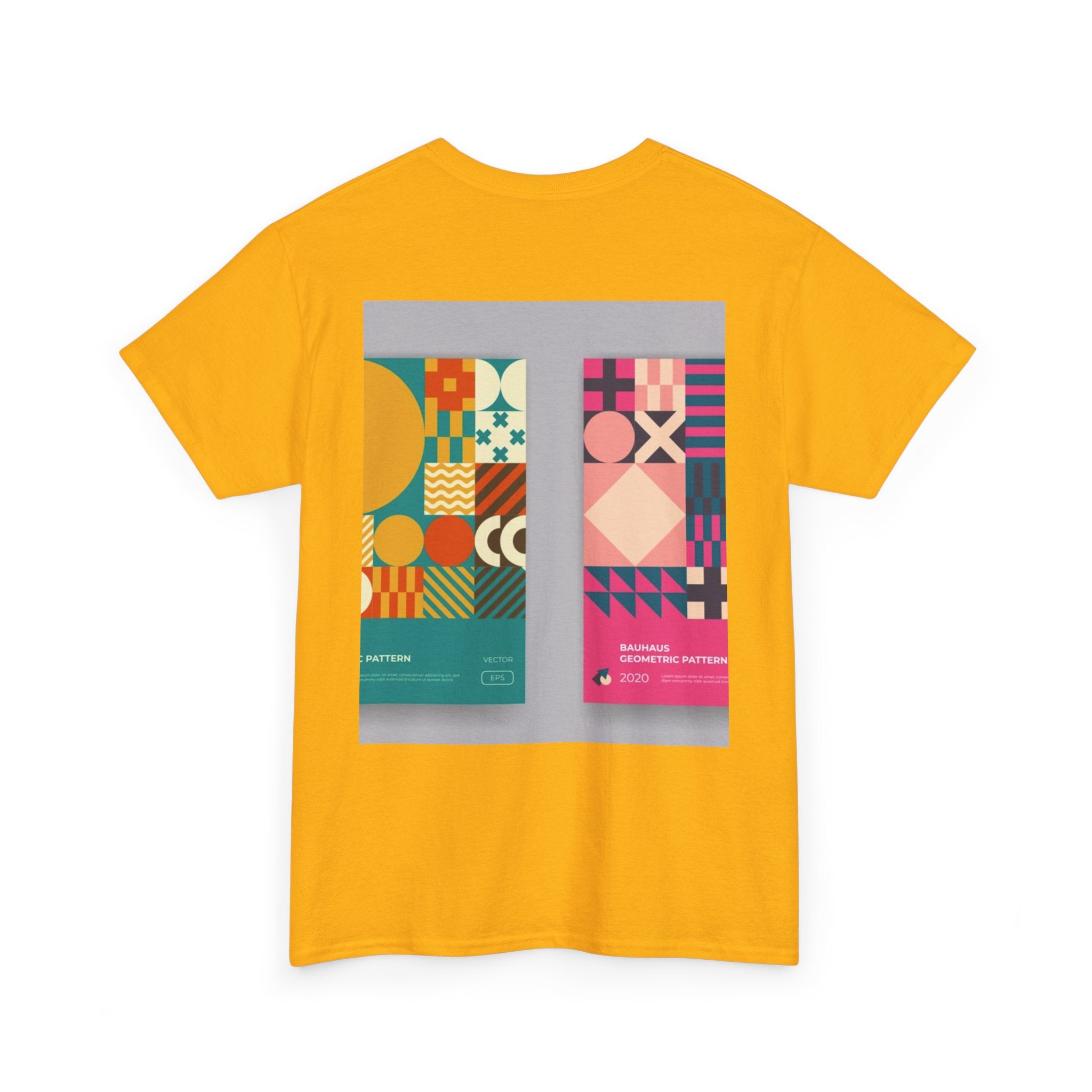 Geometric Pattern Tee — Modern Colorblock Graphic T-Shirt (Print Aura)