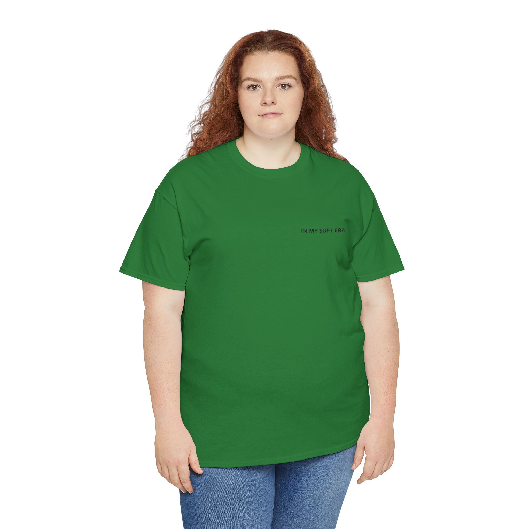 Minimal "In My Soft Era" Tee — Casual White Graphic T-Shirt