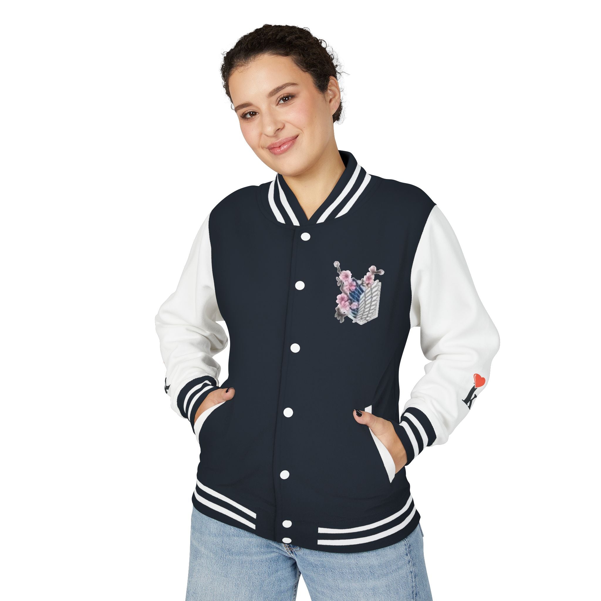 Attack on Titan Levi Varsity Jacket - Anime Letterman Jacket with Scout Regiment Emblem