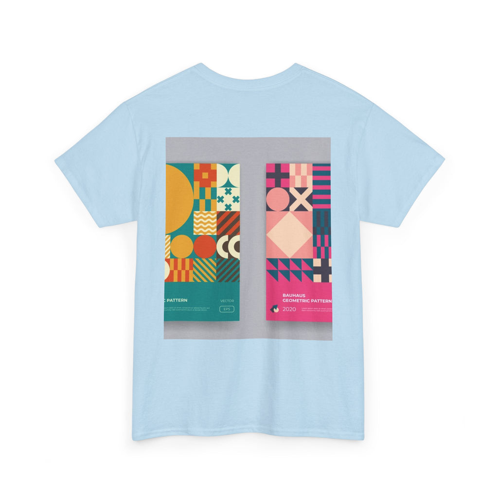 Geometric Pattern Tee — Modern Colorblock Graphic T-Shirt (Print Aura)