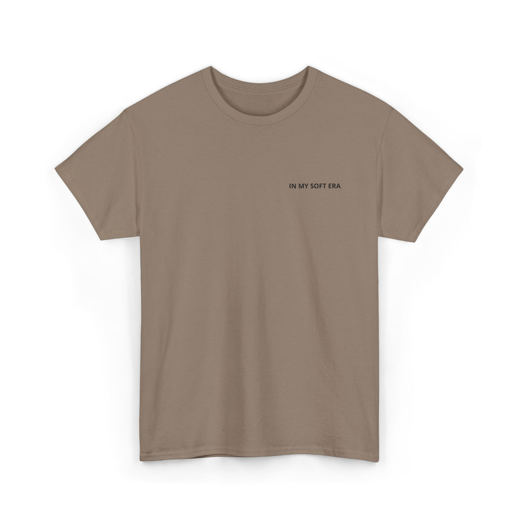 Minimal "In My Soft Era" Tee — Casual White Graphic T-Shirt