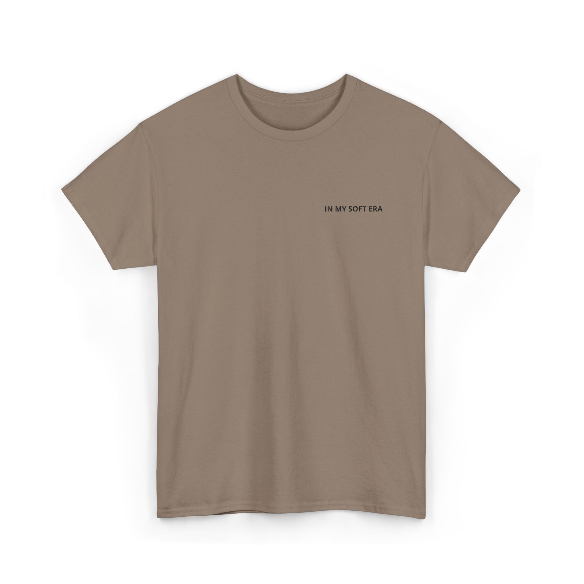Minimal "In My Soft Era" Tee — Casual White Graphic T-Shirt
