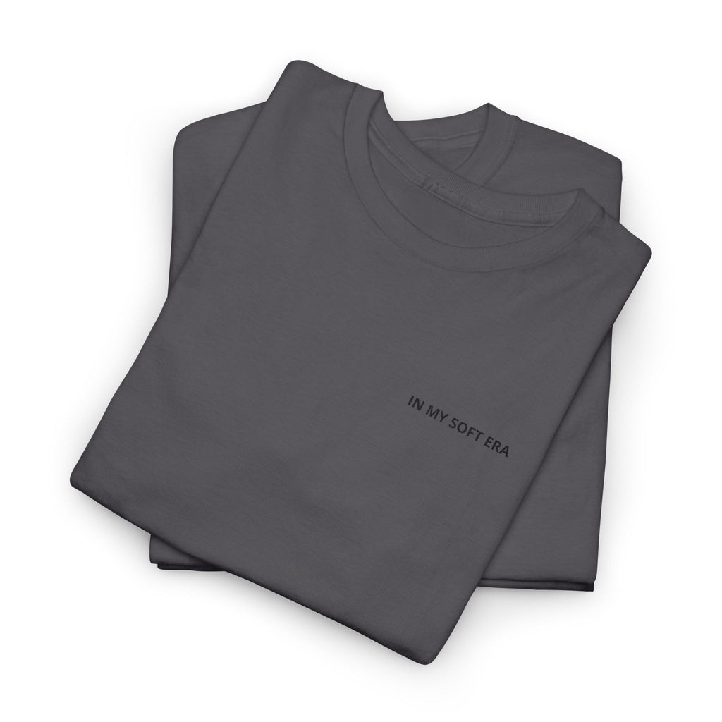 Minimal "In My Soft Era" Tee — Casual White Graphic T-Shirt