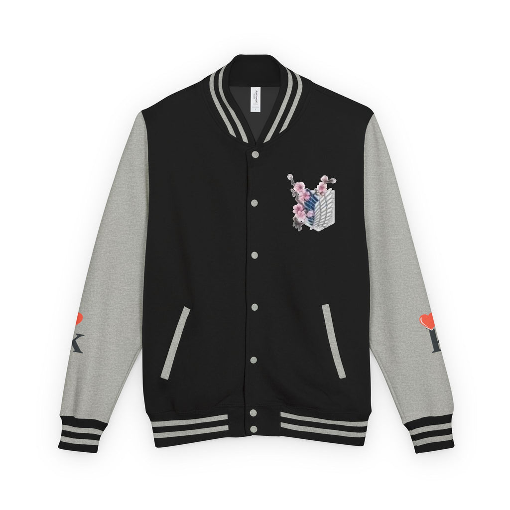 Attack on Titan Levi Varsity Jacket - Anime Letterman Jacket with Scout Regiment Emblem