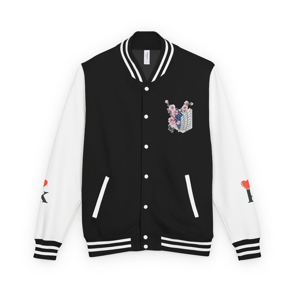 Attack on Titan Levi Varsity Jacket - Anime Letterman Jacket with Scout Regiment Emblem
